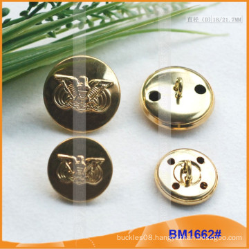 Large Gold Button Military Uniform Coat Buttons BM1662